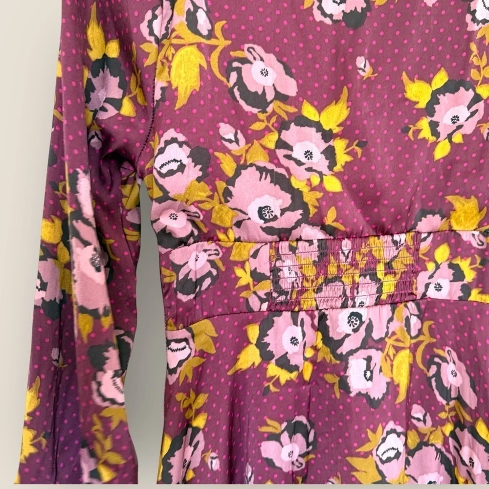 Free People | Mystic Moon Mini Dress | Size 4 | Purple Floral